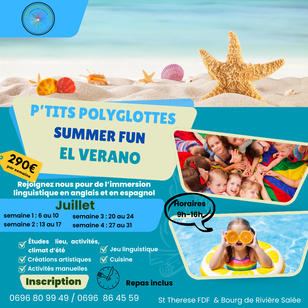 Stage Juillet 26 Summer Fun / El verano – Le Guide Timoun